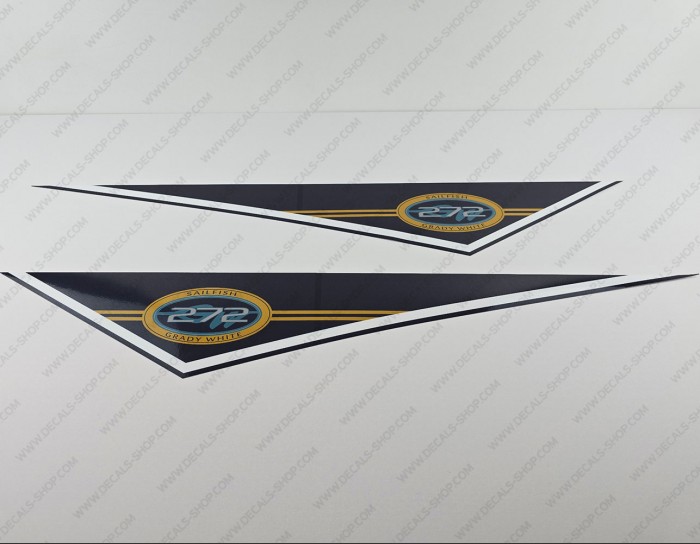 Grady White 272 Sailfish Pendant 1992-1996 Decals Set of 2 x 36"